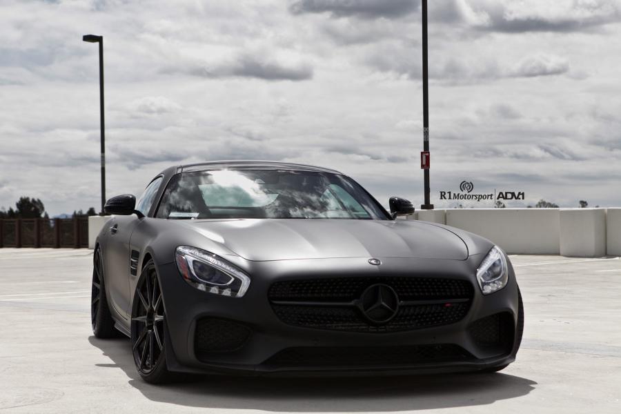 Mercedes-AMG GT S Matte Black by R1 Motorsport on ADV.1 Wheels (ADV10 M.V2 SL) 2017 года  (фото 6 из 6)